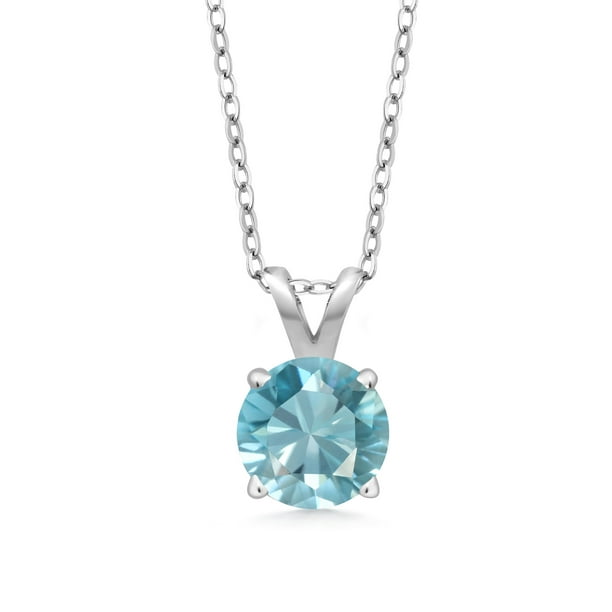 18-Inch Rhodium Plated Necklace with 6mm Zircon Birthstone Beads and Sterling Silver Saint Lawrence Charm. 18-Inch Rhodium Plated Necklace with 6mm Zircon Birthstone Beads and Sterling Silver Saint Lawrence Charm.